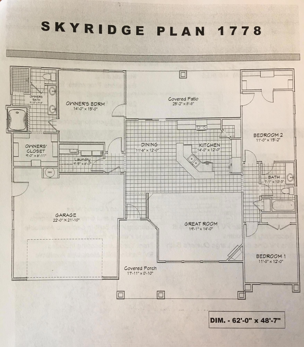 1778 Floor plan