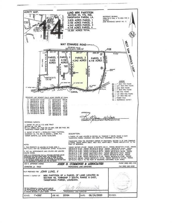 SURVEY - Lot Hi-Lited (Flood Zone X)