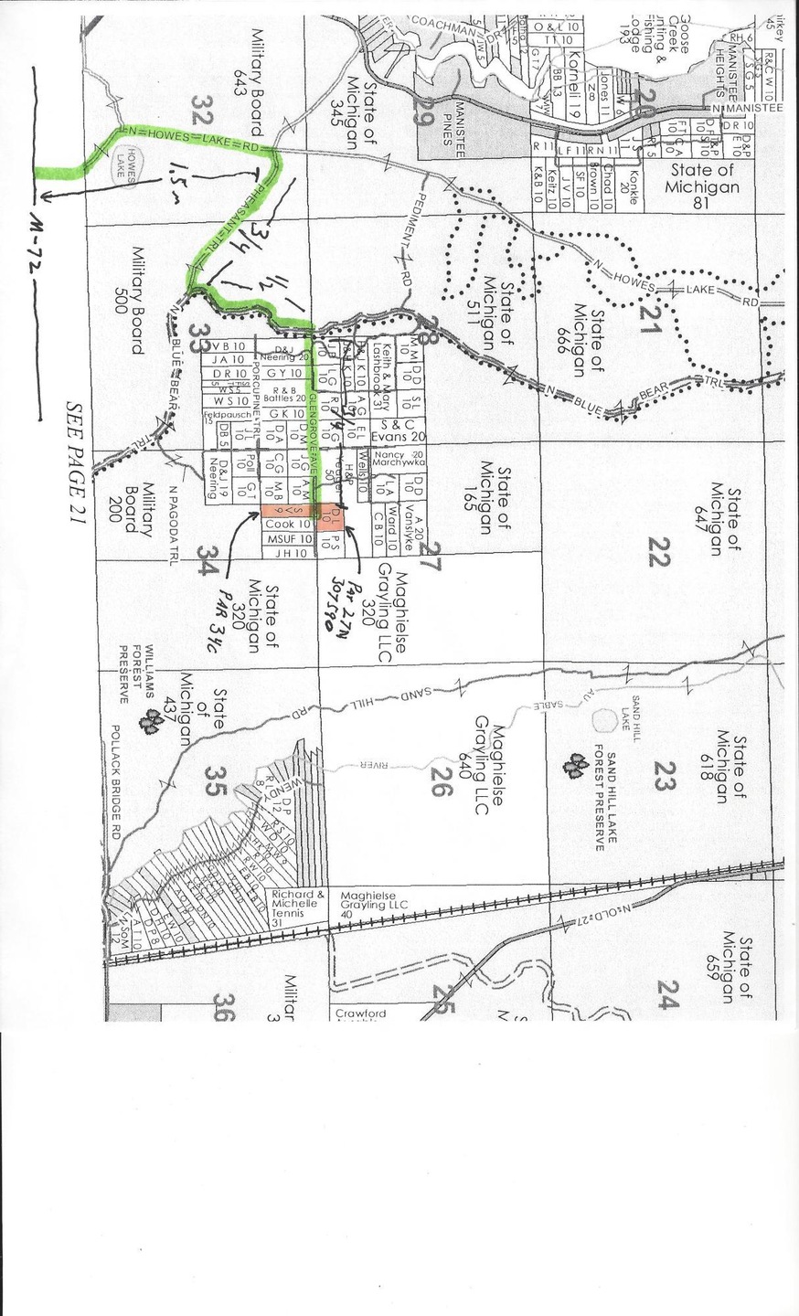 Map to Glengrove