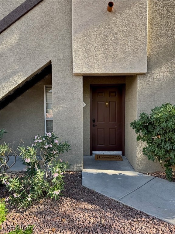 Front entrance to unit