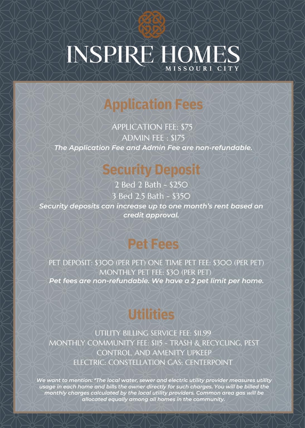 For Rent $2,605/month