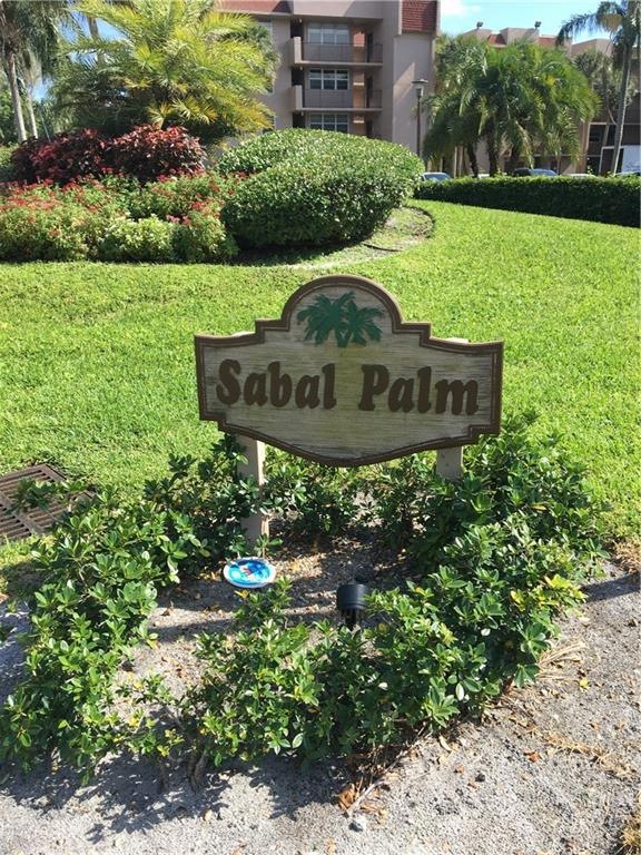 ENTRANCE SIGN FOR SABAL ONE - ONE OF SEVERAL