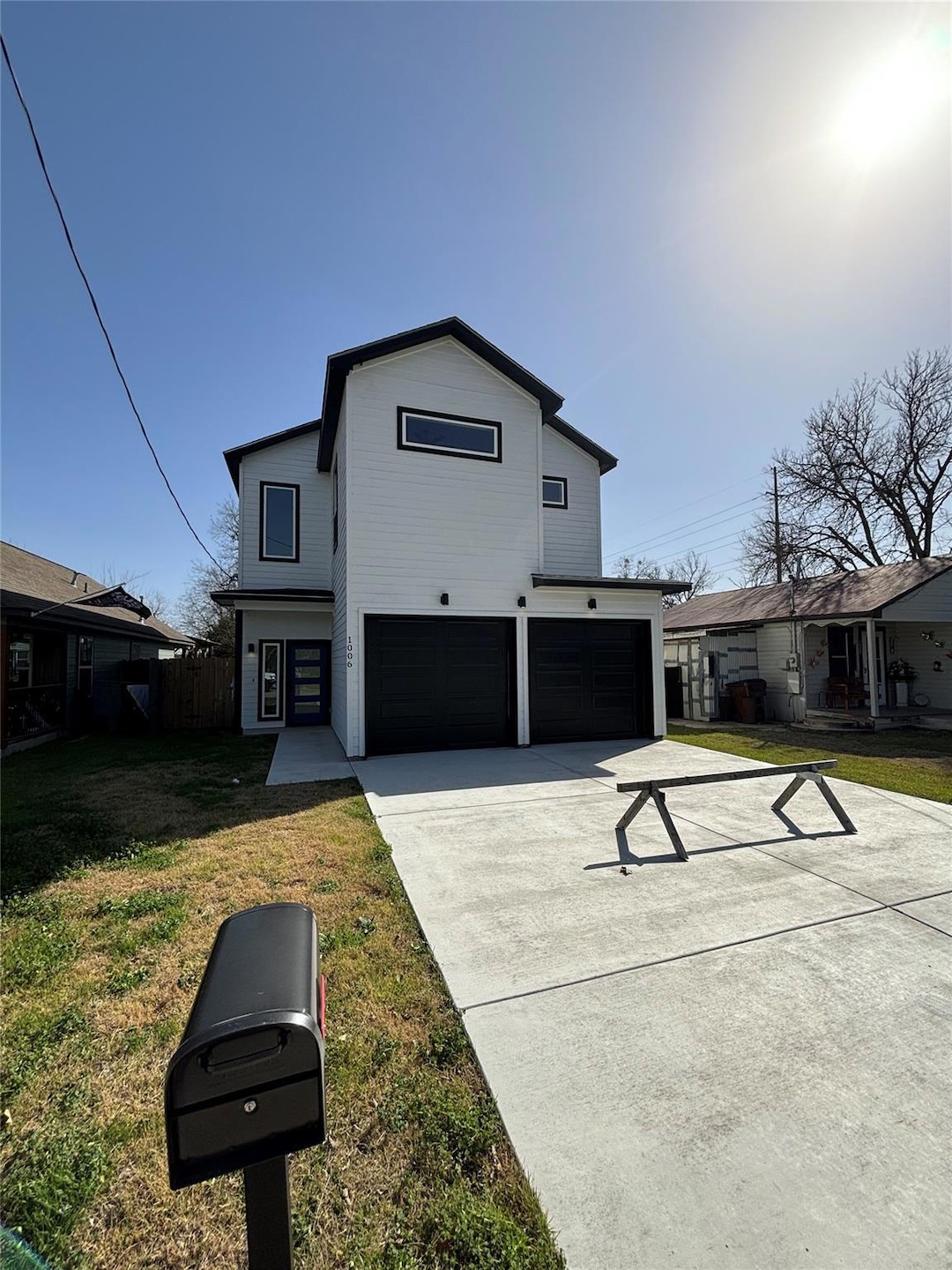 View of front of property with an attached garage