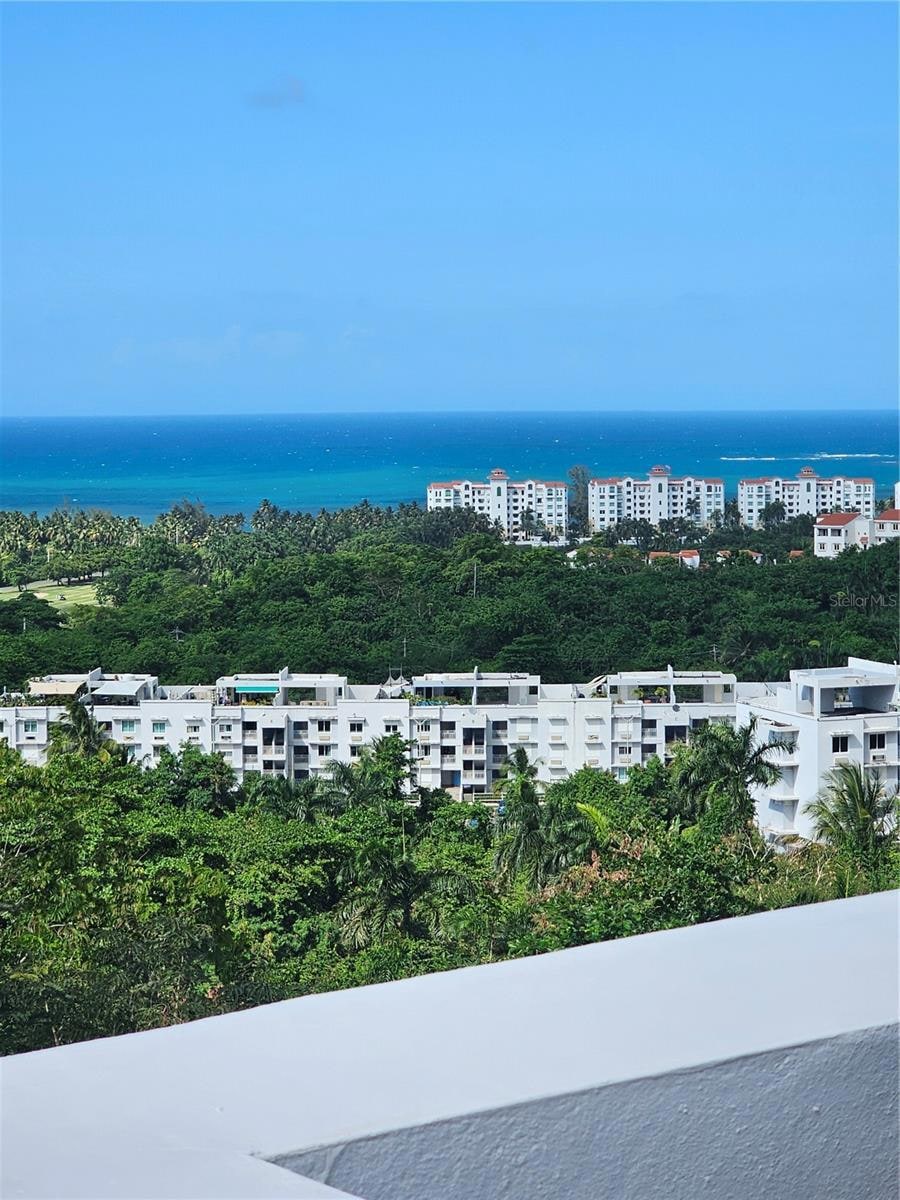Beach view from balcony