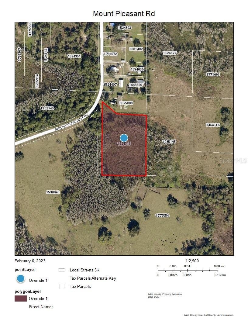 Mount Pleasant Rd. Plat Map