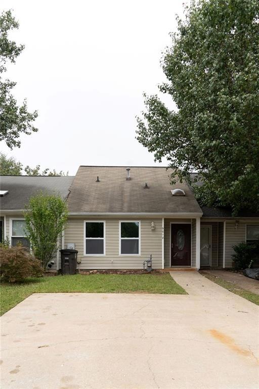 View of single story home