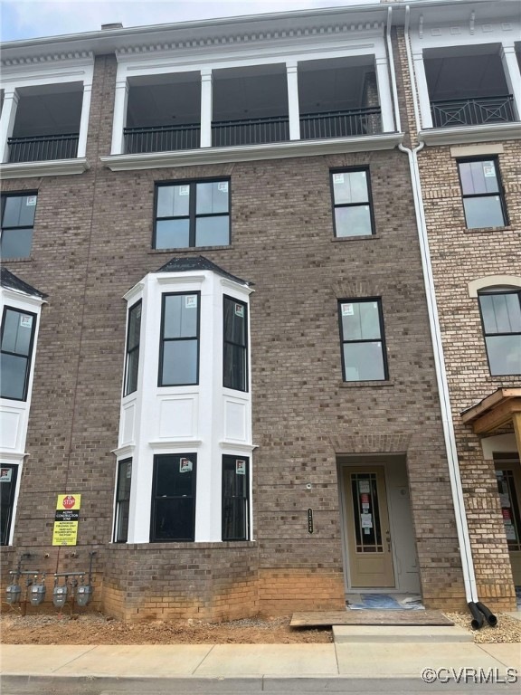 Exterior photo of actual home under construction n