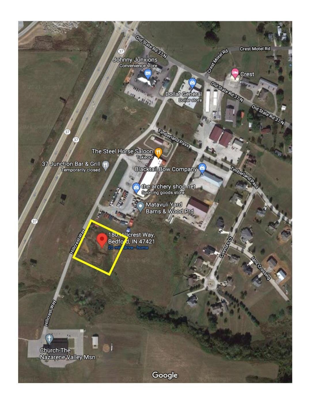 2 acre lot South of yard barns on Hillcrest Way