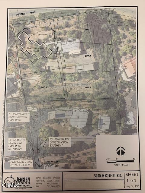 5450 Foothill - PLOT MAP