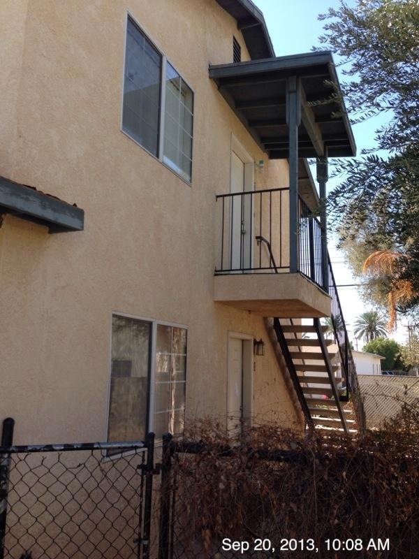 Stacked units. Front Doors.
