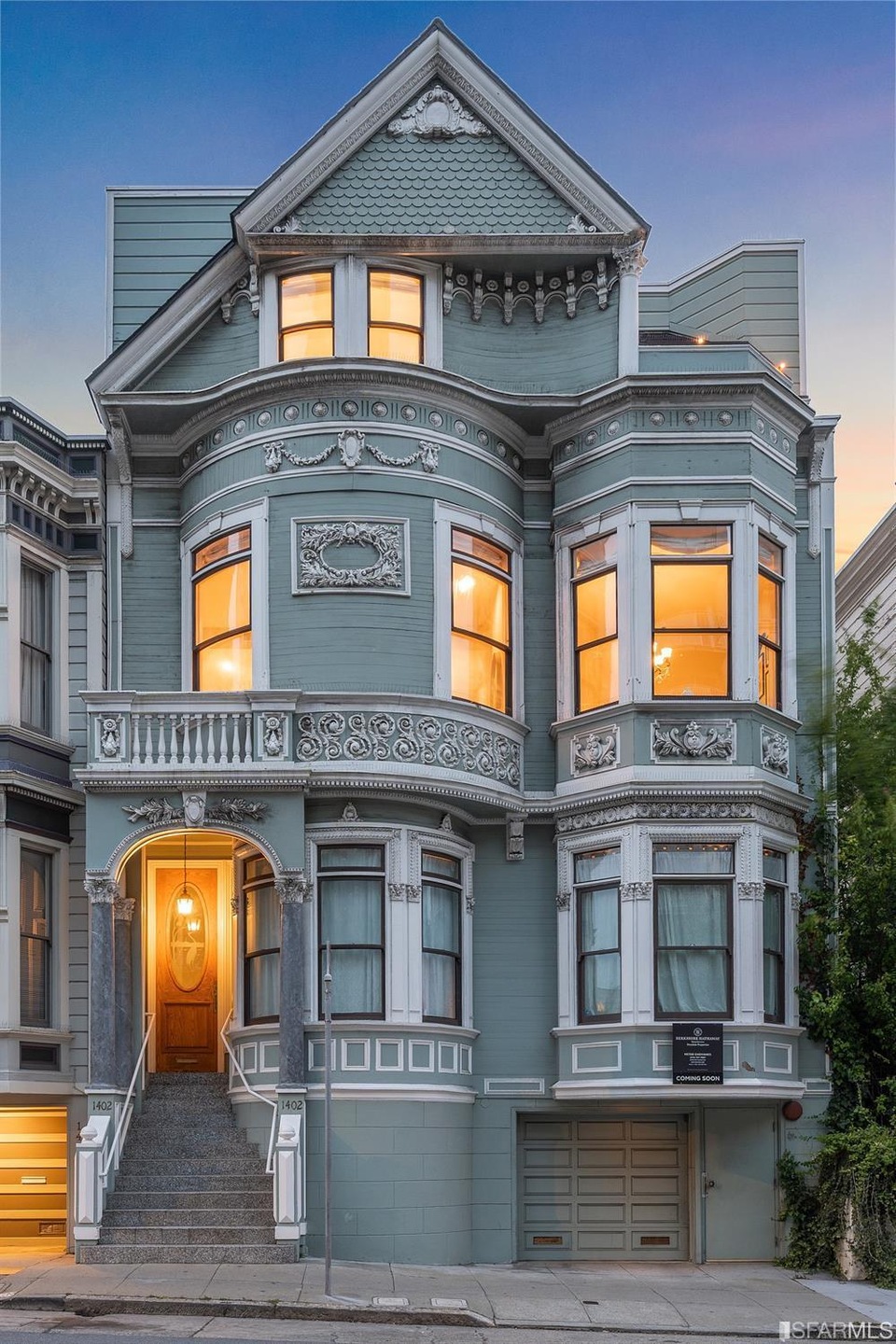 1402 Post street Unit C.  Upper two floors of a beautiful small building.