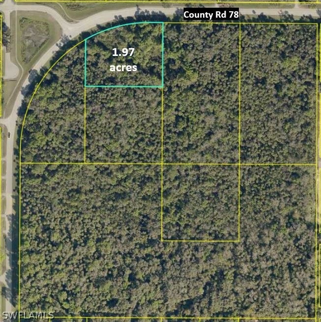 1.97 Acres, the other outlined parcels are also av