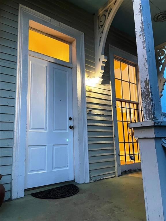 Front door - unit is upper right