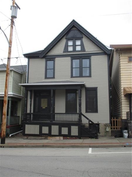 Front of duplex.  Just painted