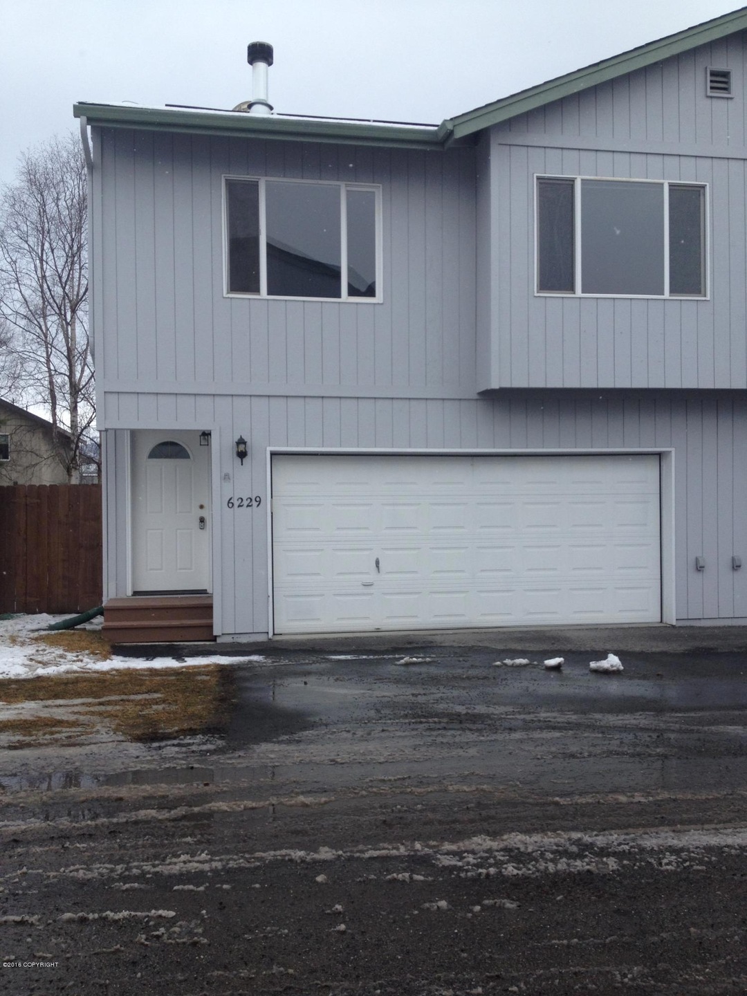 Front of home.