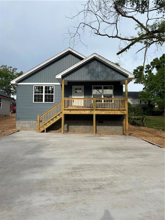 View of back of property