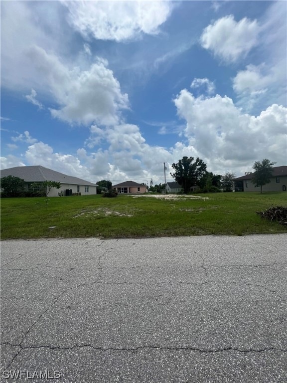 Front of lot