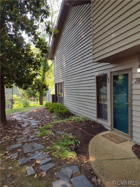 End unit of well cared for condo.