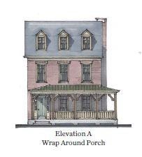The Greenwood A with Wrap Around porch option