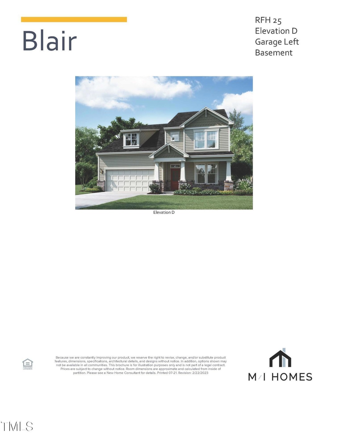 RFH 25 Blair D- Basement- Contract File_
