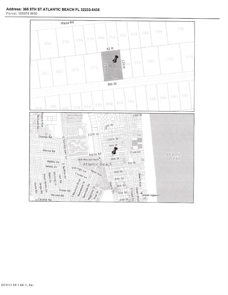 Lot location and layout