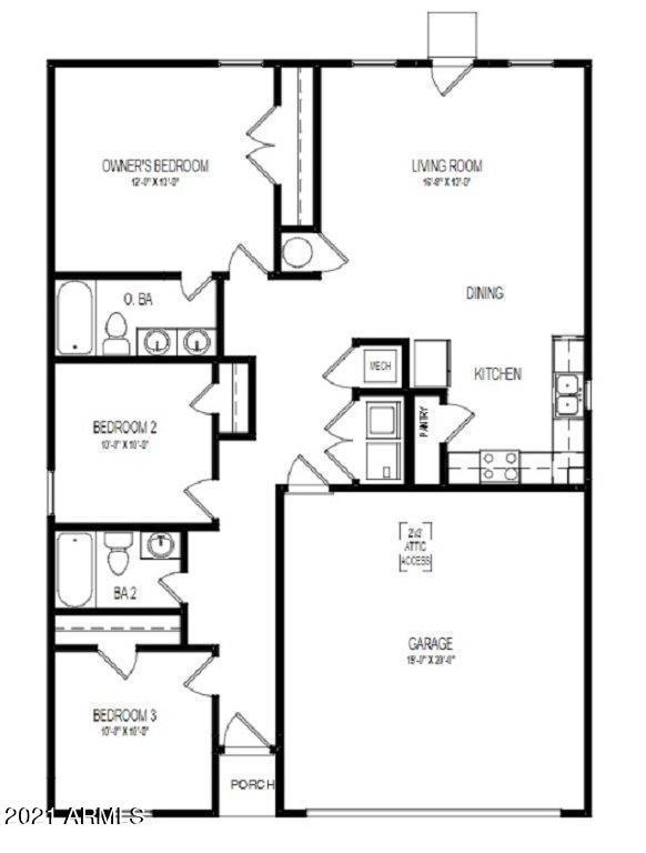1202 2-Car - Floor Plan - BROCHURE - GRP