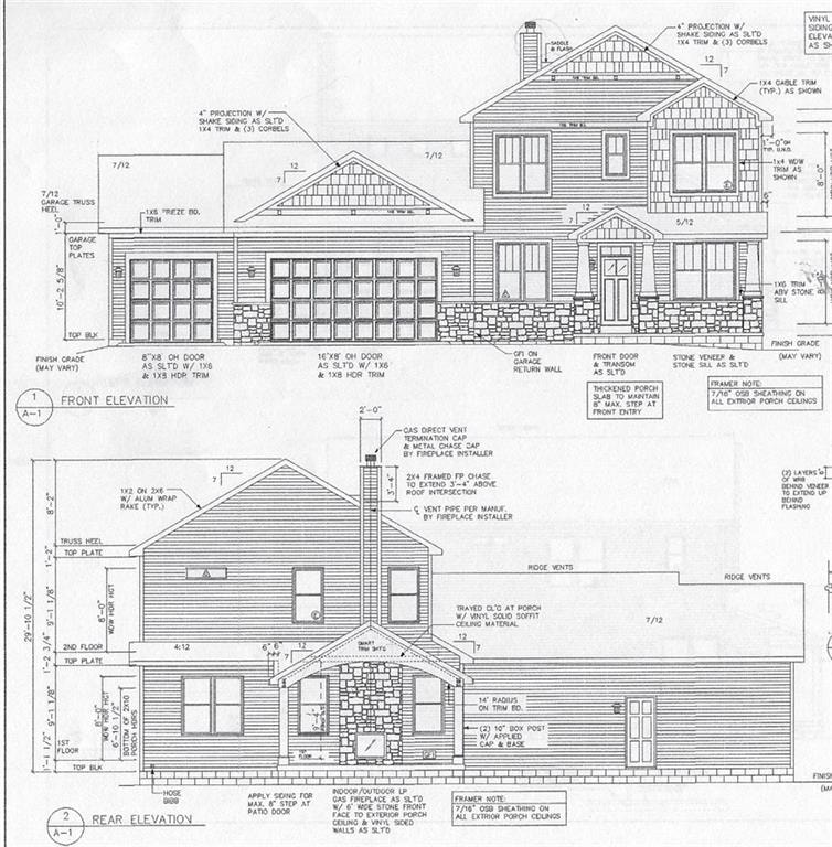 Front and Rear elevations