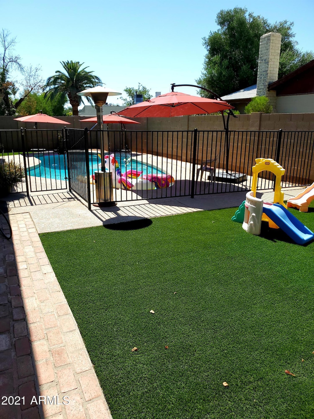 No Grass to mow here!