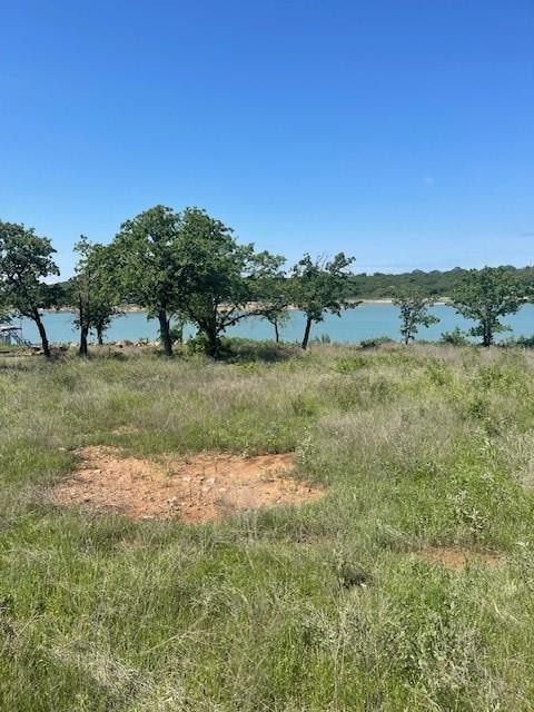 View of landscape with a water view