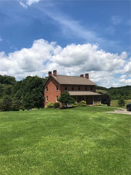 Totally restored, brick farmhouse on almost 4-1/2 