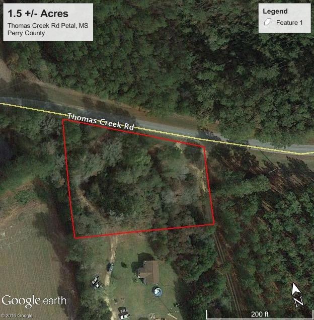 1.5 +:- Acres Thomas Creek Rd