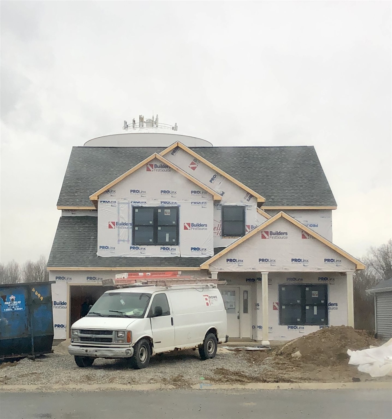 Photo of actual home being built
