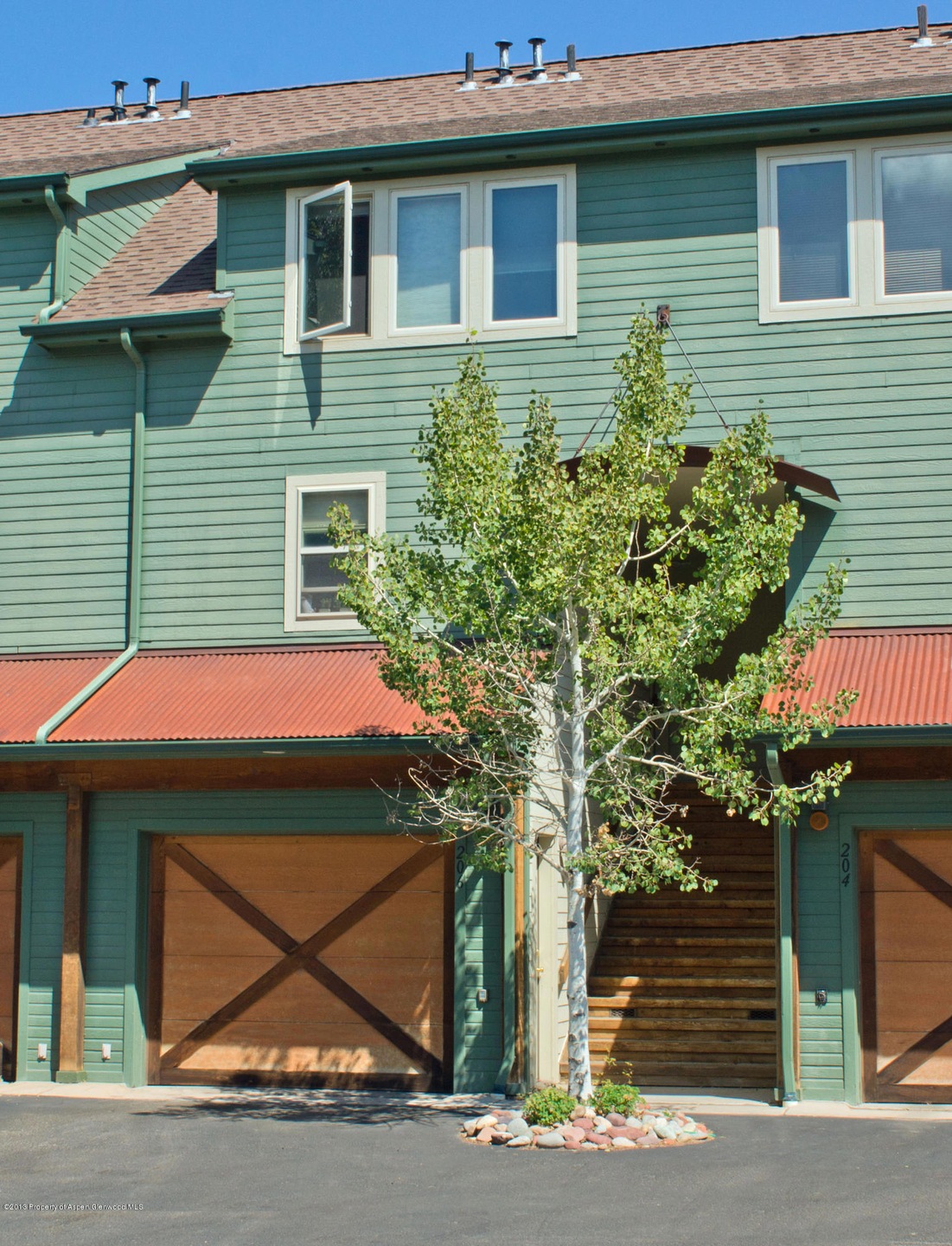 front of building