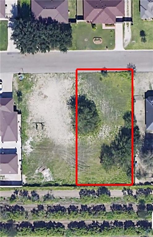 Aerial view of property's location featuring property boundaries highlighted