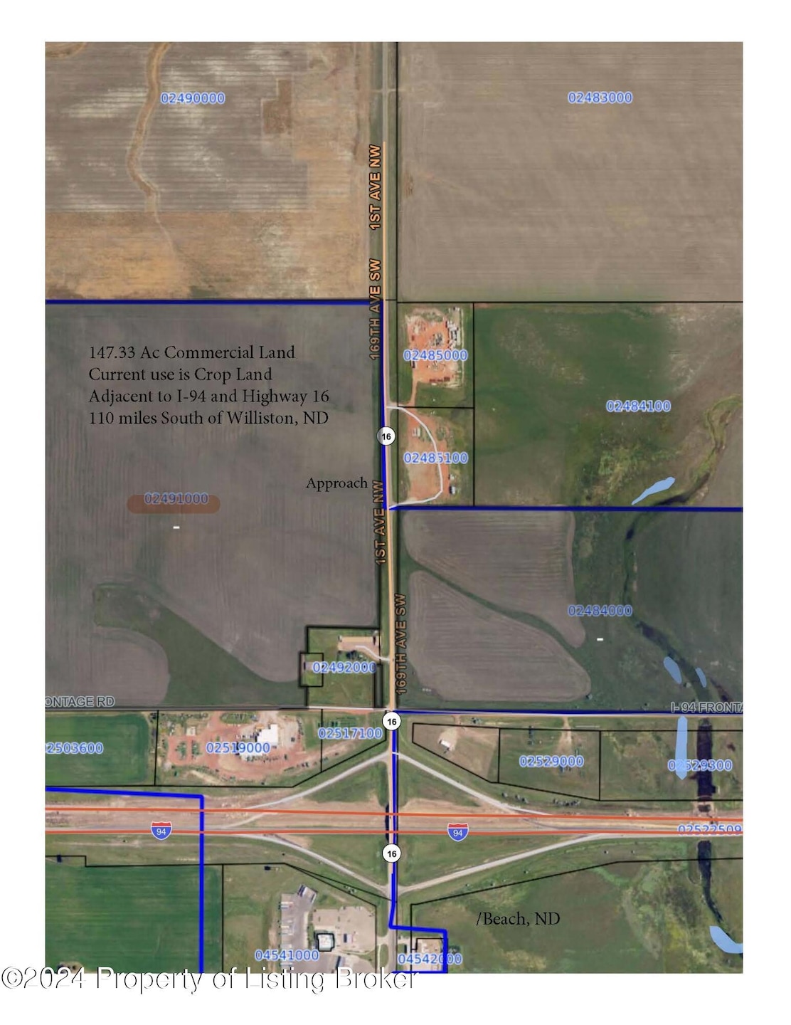 photo labeled parcels N of interstate