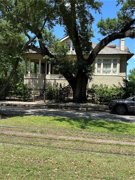 Front of house on St. Charles Ave