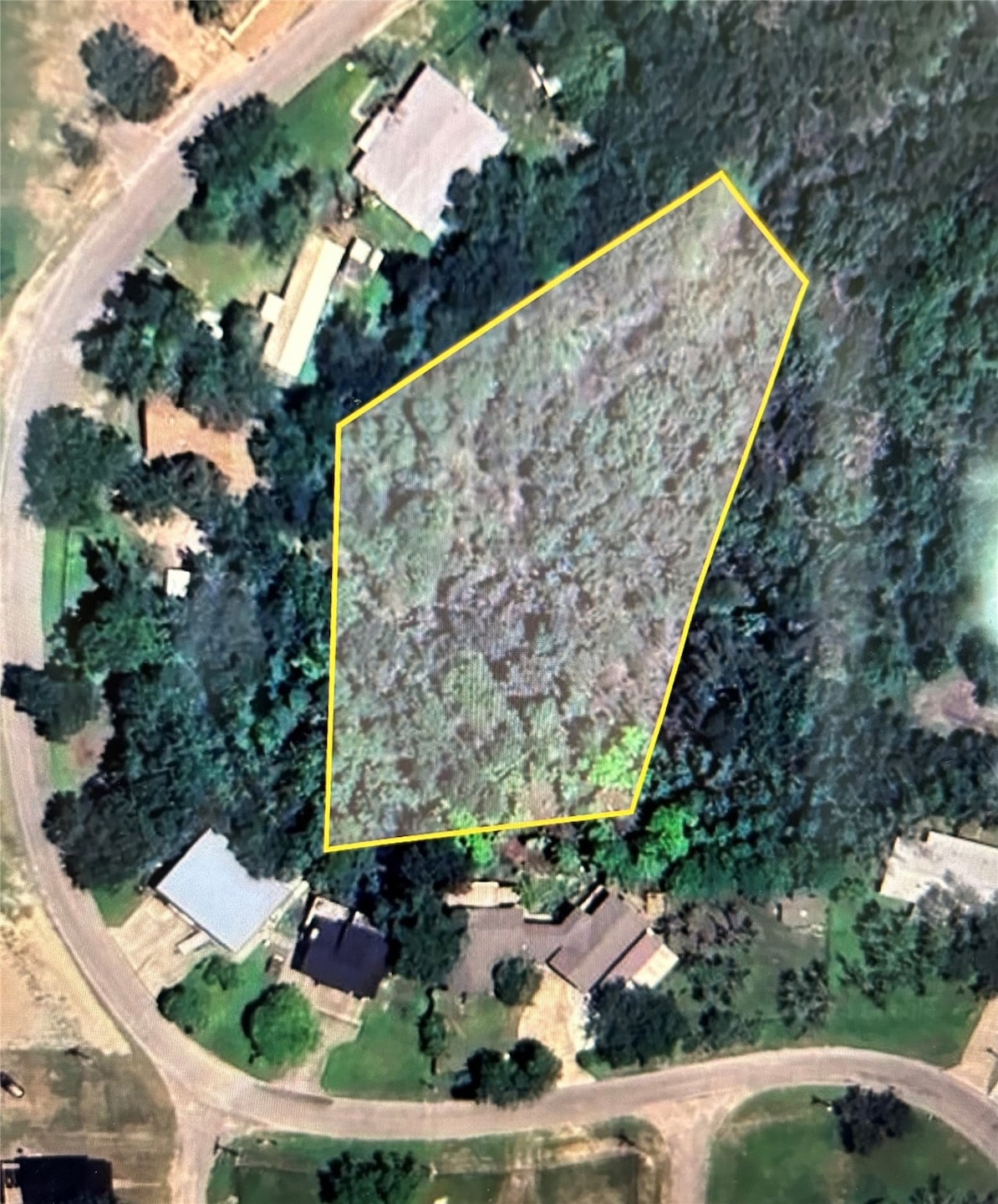 The outline gives an estimated idea of the lot. Bu
