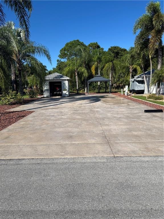 View of parking with driveway