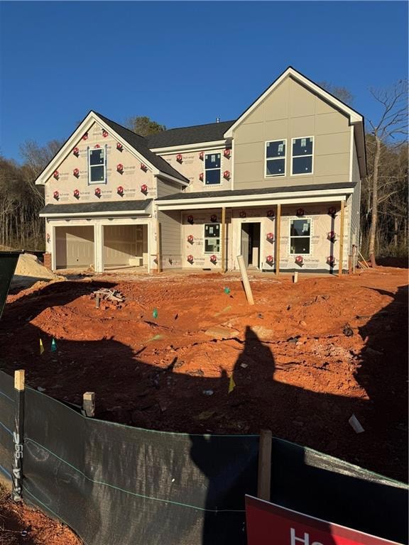 View of property in mid-construction
