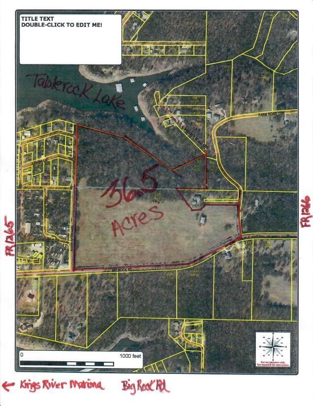36.5 Acres of lakefront surrounded on 3 sides by p