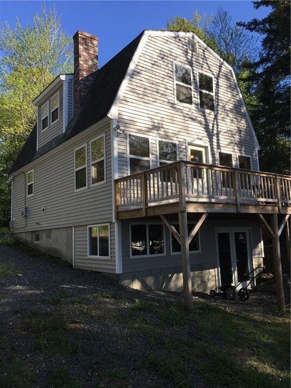 Home has vinyl siding for easy...