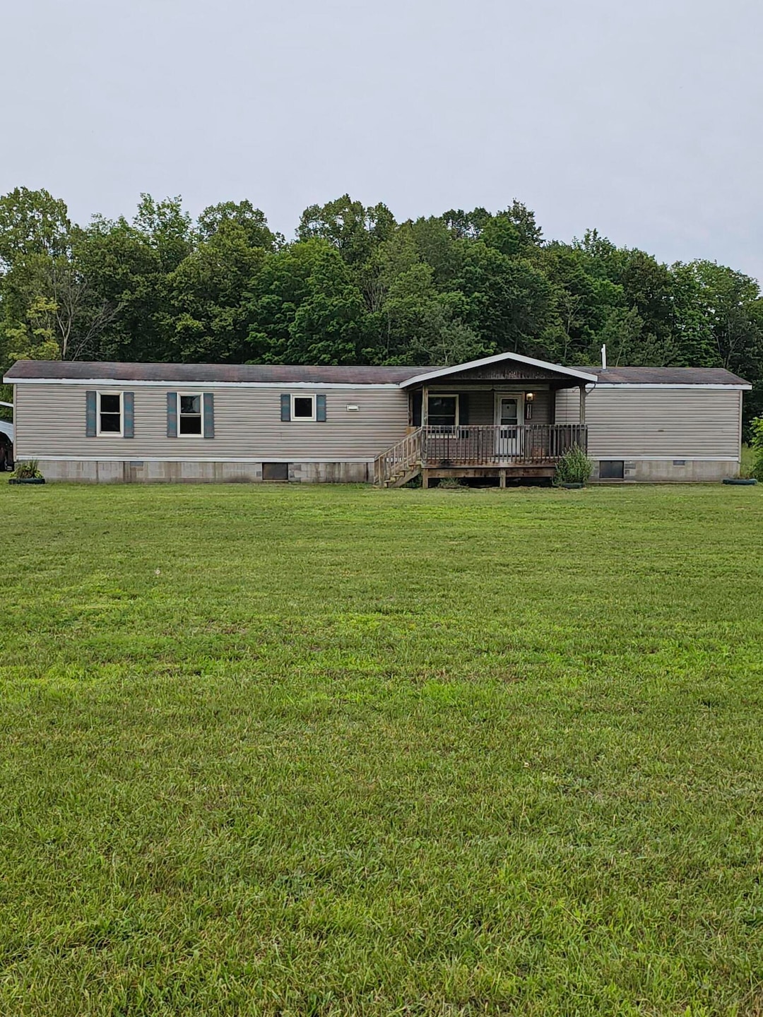 front from road