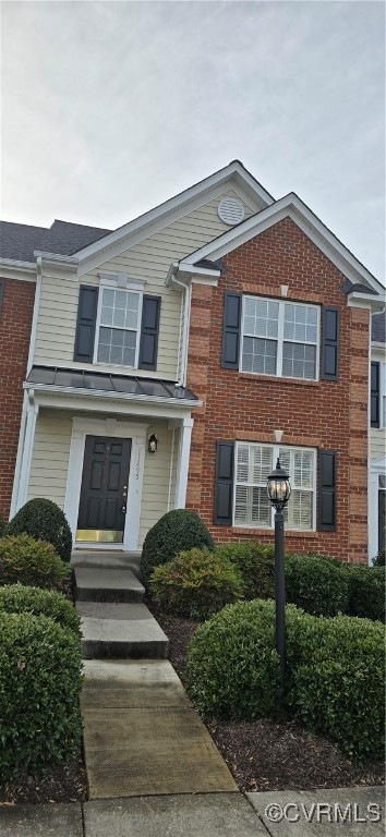 Front view of the townhouse