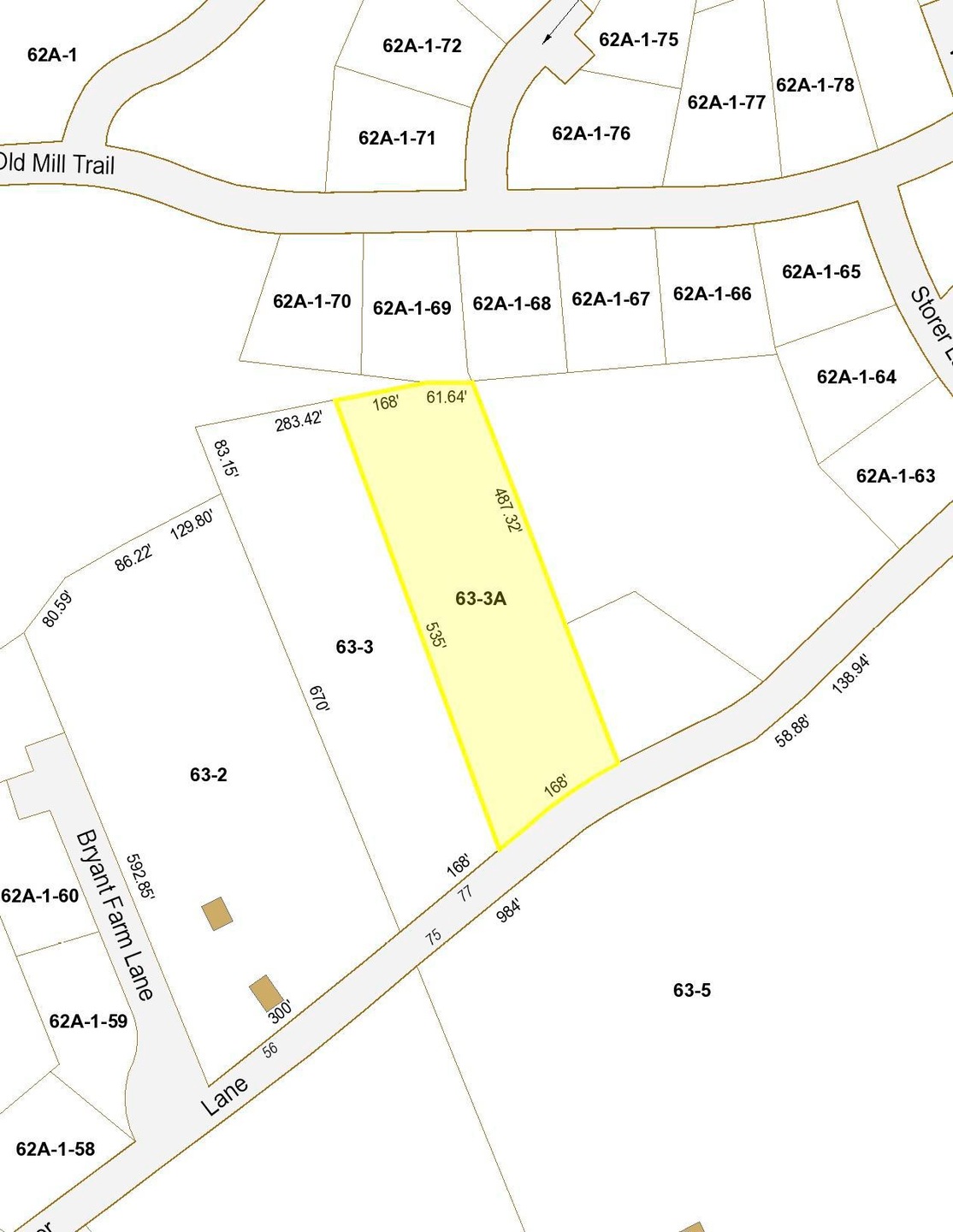 Map 63 Lot 3A