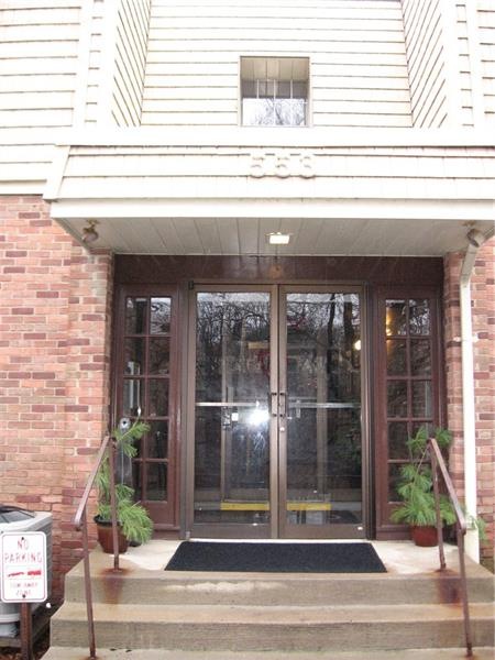Access controlled, secure front entrance.