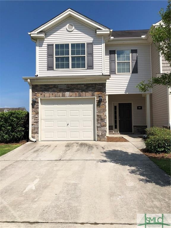 Front view.  End unit so more privacy.