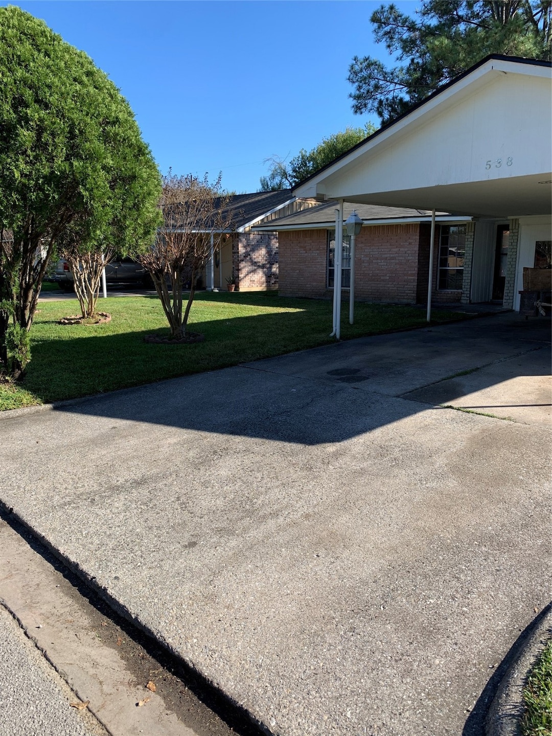 front, carport