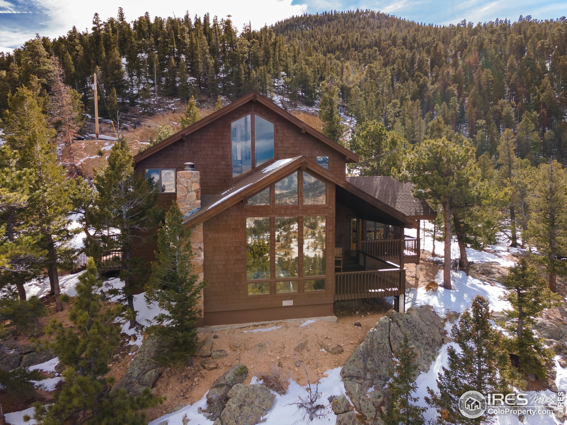 Explore the 2.6 acres of forest and rock outcroppings