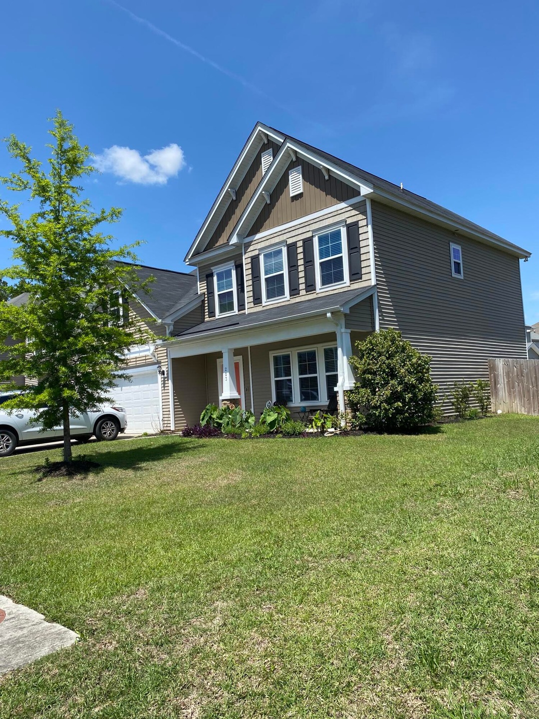 Front house Side view