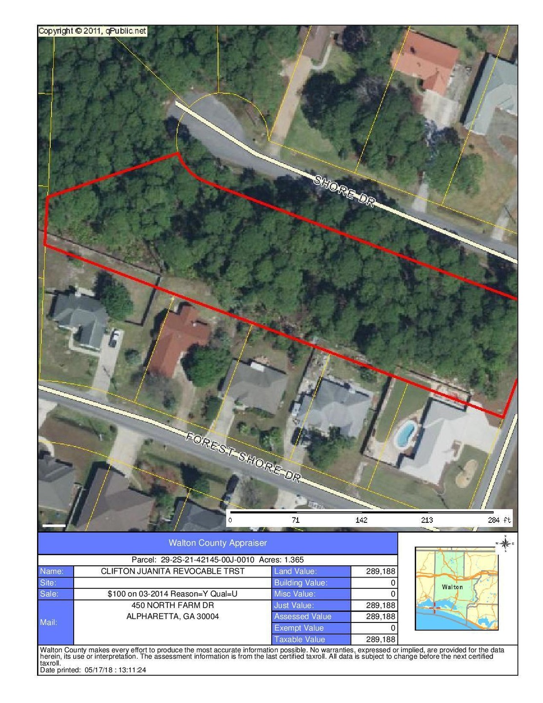 Lot overhead view